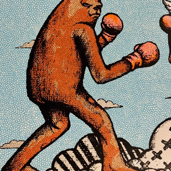 Jc Rivera "Bear Champ" Screenprint With Original Drawing, 2014 - Unframed - Picture 8 of 12